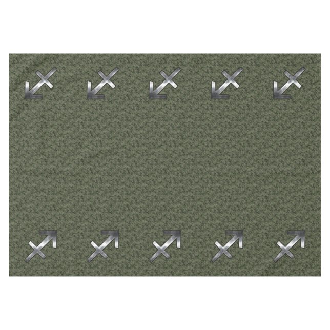 Nappe Sagittarius Zodiac Sign on Woodland Camouflage (Devant (Horizontal))