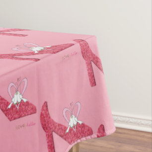 Nappe Saint Valentin Rose Chaussure Aimer Bonjour