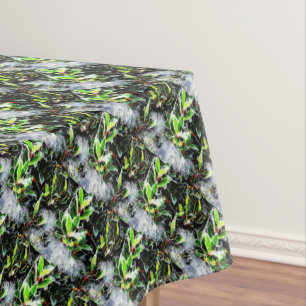Nappe sainte et baies gelées de noël