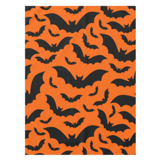Nappe salle orange halloween chauves-souris vampire goth
