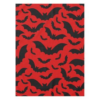 Nappe salle rouge halloween chauves-souris vampires goth