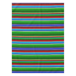 Nappe Sarape mexicaine rouge vert