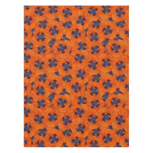 Nappe Scarlet Orange Poppy Motif sans joint