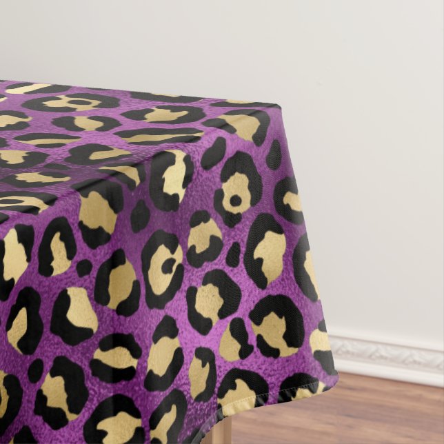 Nappe Série Purple and Gold Leopard Design 1 (In Situ)