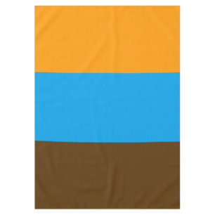 Nappe SEULEMENT COULEUR motif orange brun + votre backgr