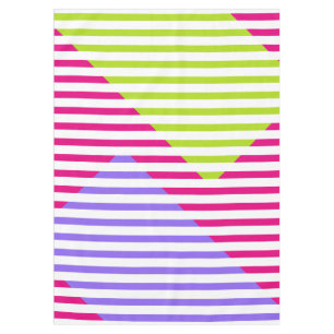 Nappe SEULEMENT COULEUR motif & rayures blanches + votre