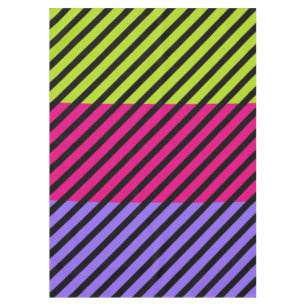 Nappe SEULEMENT COULEUR motif & rayures noires + votre b