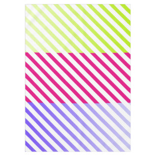 Nappe SEULEMENT dégradés de COULEUR & rayures blanches +