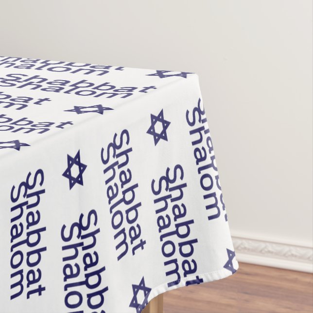 Nappe Shabbat shalom et Star of David motif (In Situ)