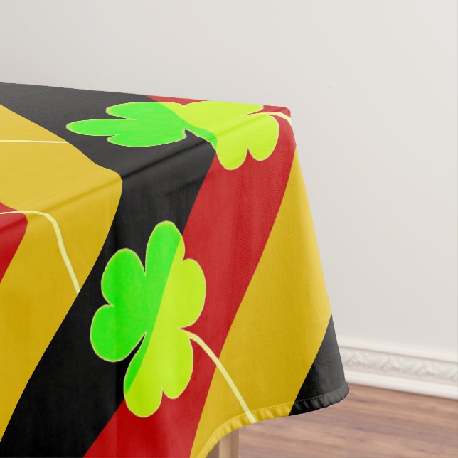 Nappe Shamrock du drapeau irlandais allemand Clover St P (In Situ)