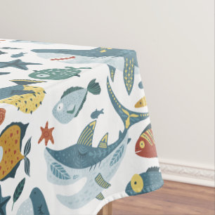 Nappe Sharks colorés et tendance sous le thème de la mer