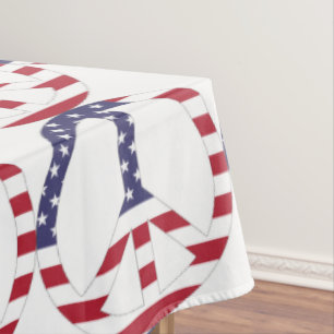 NAPPE SIGNE DE PAIX DU DRAPEAU AMÉRICAIN