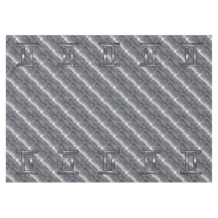 Nappe SIGNE Zodiaque Gemini Grunge Argent Distressé