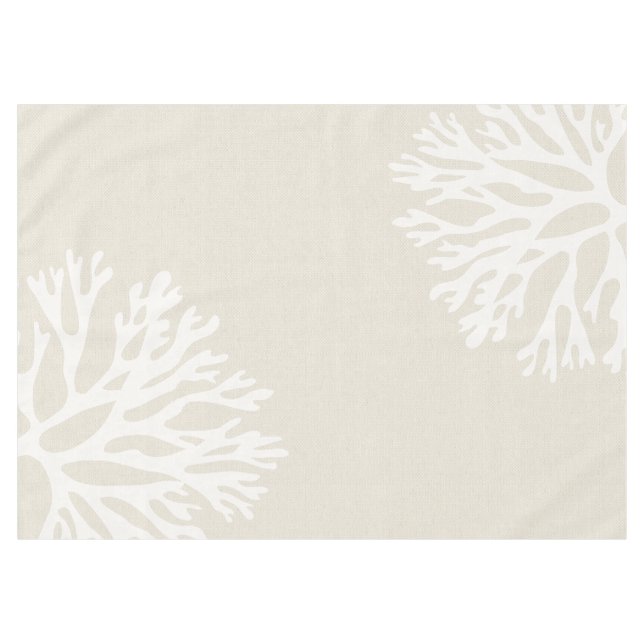 Nappe Silhouettes de corail de mer (Devant (Horizontal))