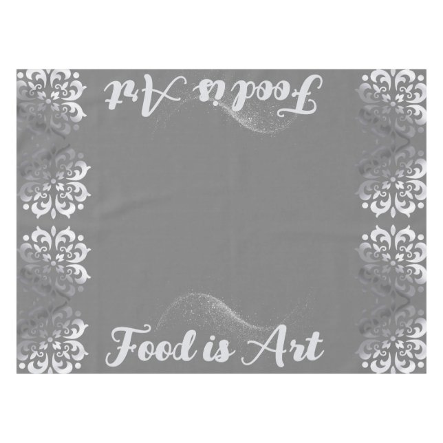 Nappe Silver et monogramme gris paisible | (Devant (Horizontal))