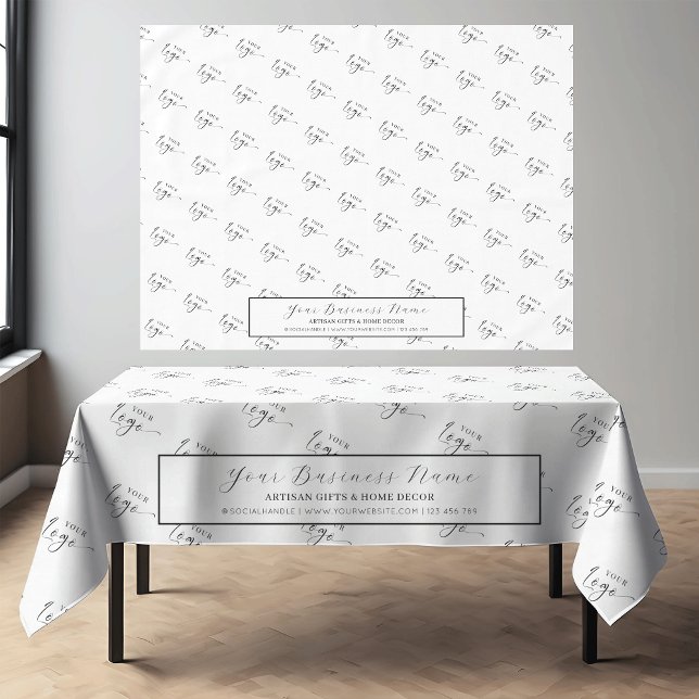 Nappe Simple Elegant Company Logo Trade Show Branded (Créateur téléchargé)