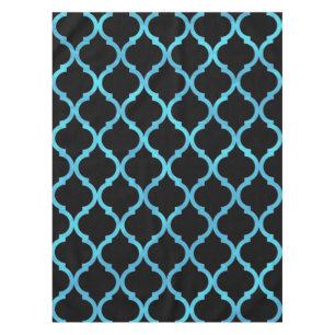 Nappe Simple Elégant Moderne Bleu Motif marocain