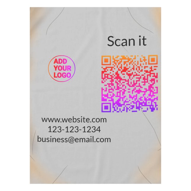 Nappe Simple q r code add logo scan code (Devant)