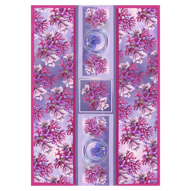 Nappe Sirène d'océan violet (Devant)