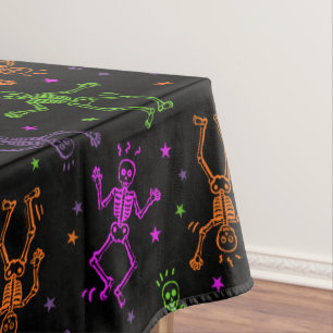 Nappe Skeletons de danse d'Halloween