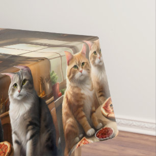 Nappe Soirée Pizza Chat,