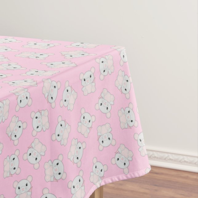 Nappe Souris Anniversaire rose (In Situ)