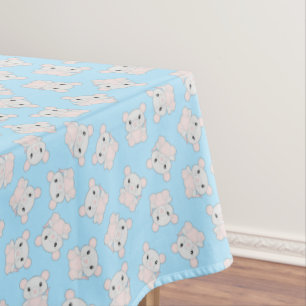 Nappe Souris fête d'anniversaire bleu