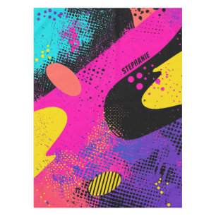 Nappe Splash couleur Abstrait dans le style comique rétr
