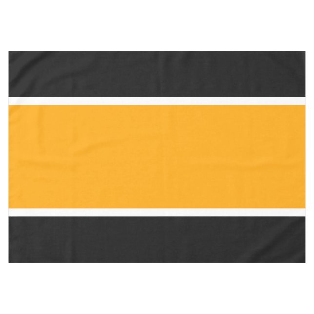 Nappe Sportif Large Gras Centre Jaune Noir Blancs (Devant (Horizontal))