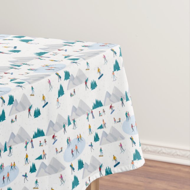 Nappe Sports d'hiver Vacances Motif (In Situ)