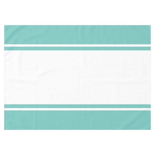Nappe Sporty Light Aqua Turquoise White Wide Racing Stri (Devant (Horizontal))