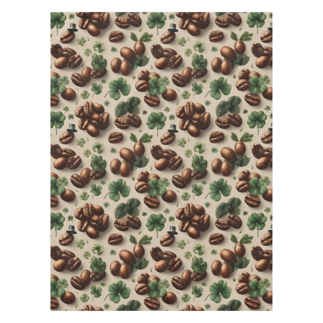Nappe St. Patrick’s Day Coffee & Shamrock Pattern (Devant)