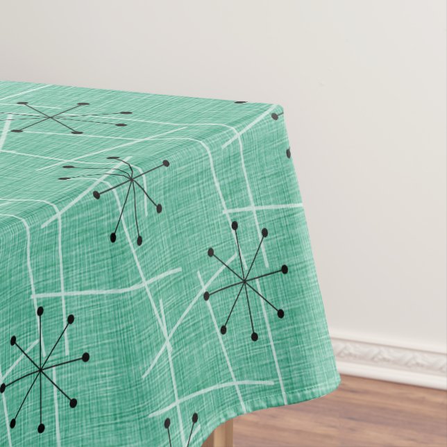 Nappe Starburts Aqua, Blanc et Noir | Cinquante (In Situ)