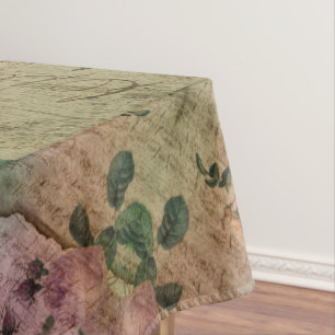 Nappe Steampunk Torn Rose   Ephémère Vintage en détresse