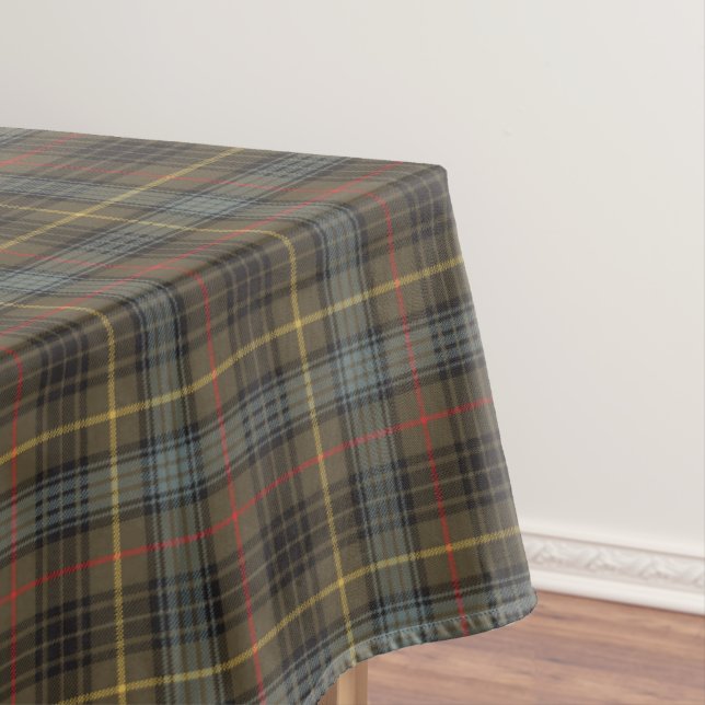 Nappe Stewart Chasse Patiné Tartan Plaid Motif (In Situ)