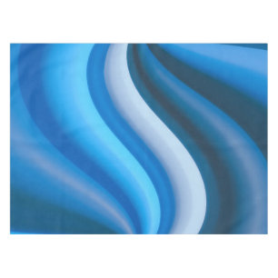 Nappe Stripes Simple and Elegant Blue Abstract Waves  