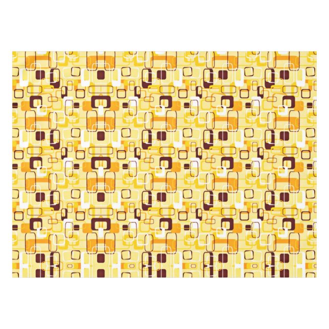 Nappe Style abstrait jaune et noir moderne (Devant (Horizontal))