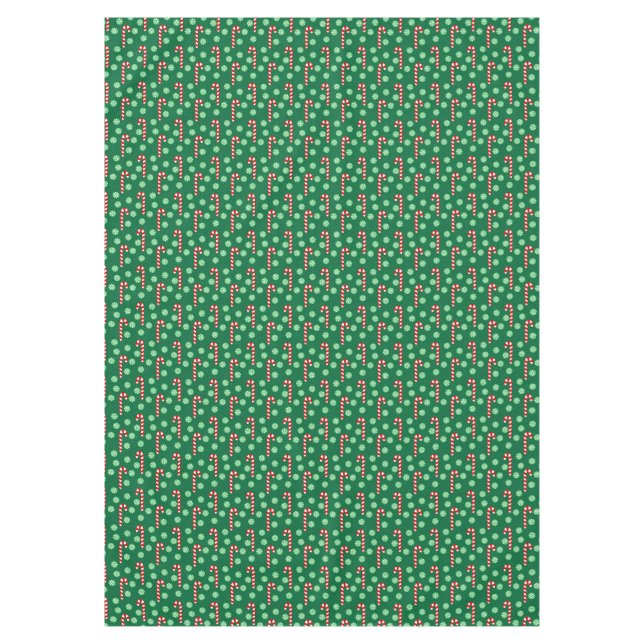 Nappe Sucre de canne vert rouge Pepperment Noël (Devant)