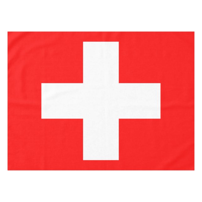 Nappe suisse du drapeau (croix blanche sur le (Devant (Horizontal))