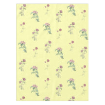 Sunny Vintage Pastel Yellow Floral Pattern Spring