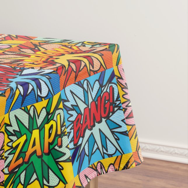 Nappe Superhero d'art de la pop bande dessinée (In Situ)