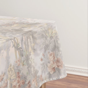 Nappe Swans vintages parmi les ruines Motif