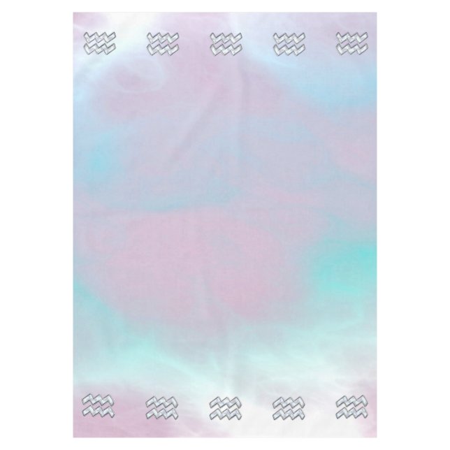 Nappe Symbole Aquarius Zodiac Pastels Mère du Décor Pear (Devant)