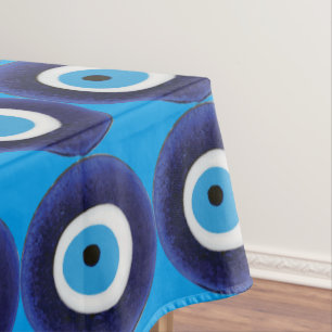Nappe Symbole bleu de perle d'amulette mauvaise de