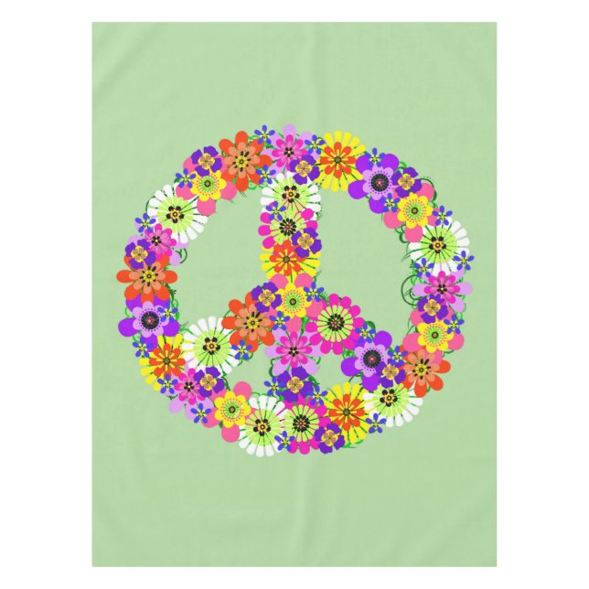 Nappe SYMBOLE DE LA PAIX Floral (Devant)
