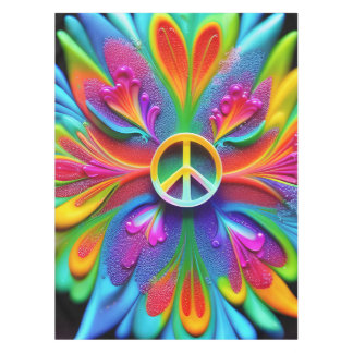 Nappe SYMBOLE DE PAIX BOHON RÉtro SIGNE DE PAIX Hippie V