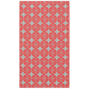 Nappe Symbole de prospérité chinois rouge