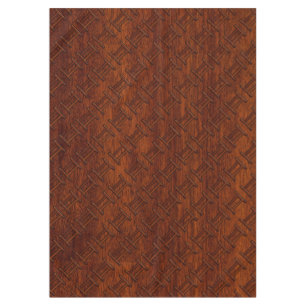 Nappe Symbole Gemini sur l'acajou Brown comme imprimé