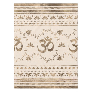Nappe Symbole OM - or pastel