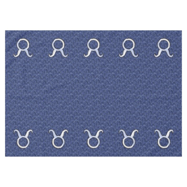 Nappe Symbole Zodiaque Taurus Argent Marine Camion numér (Devant (Horizontal))